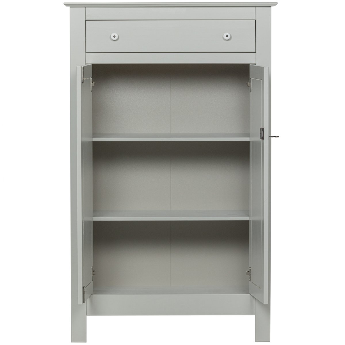 Armoire 2 portes et 1 tiroirs en pin EVA beige, WOOOD