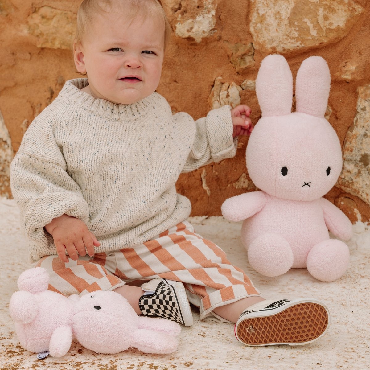 Peluche Miffy Terry Rose Pastel rose pastel, BON TON TOYS