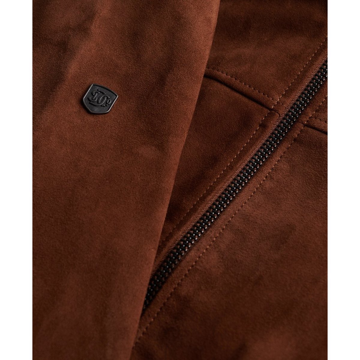 Veste en cuir Modern Sports marron, SUPERDRY