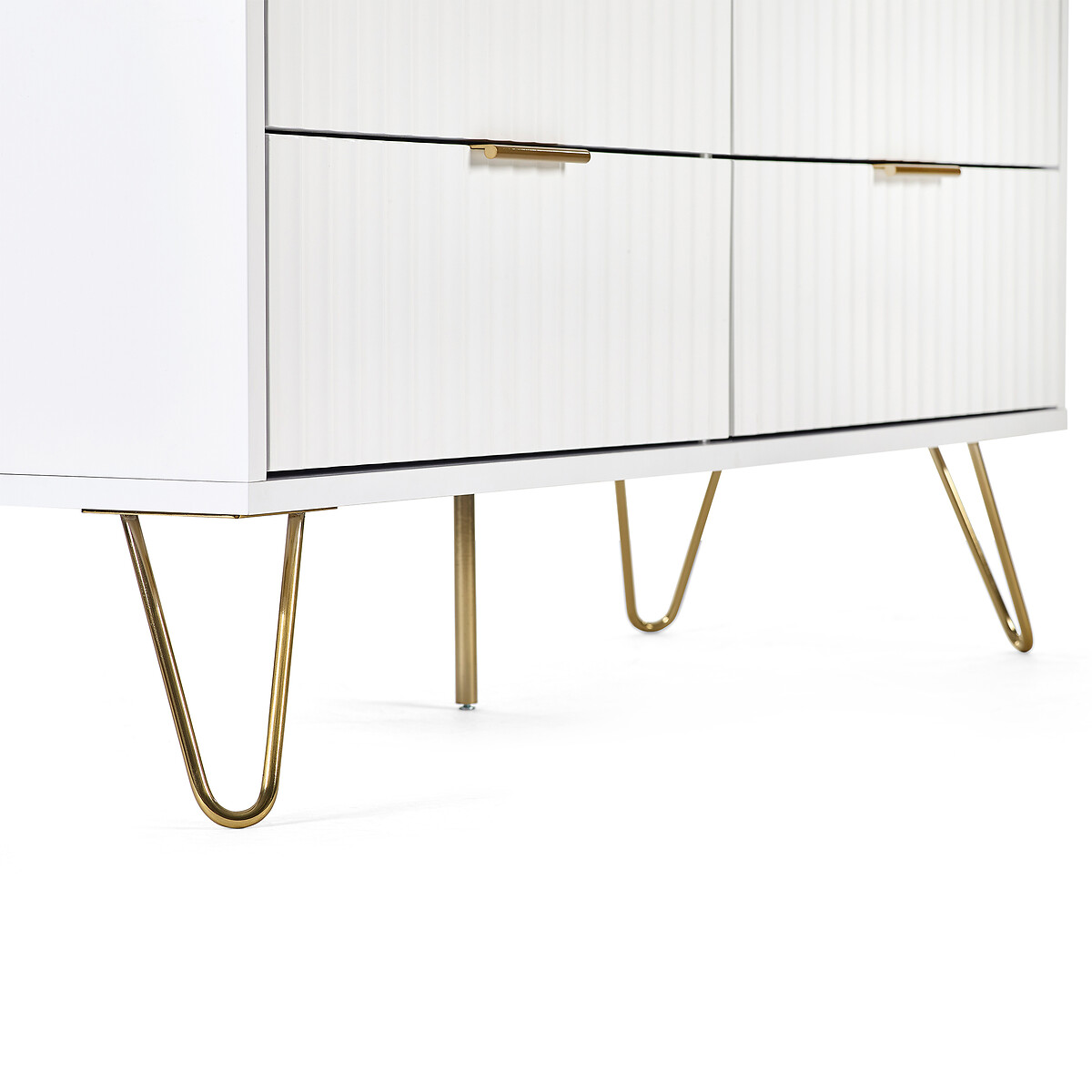 Ancona Sculptural Chest of 6 Drawers white, SO'HOME