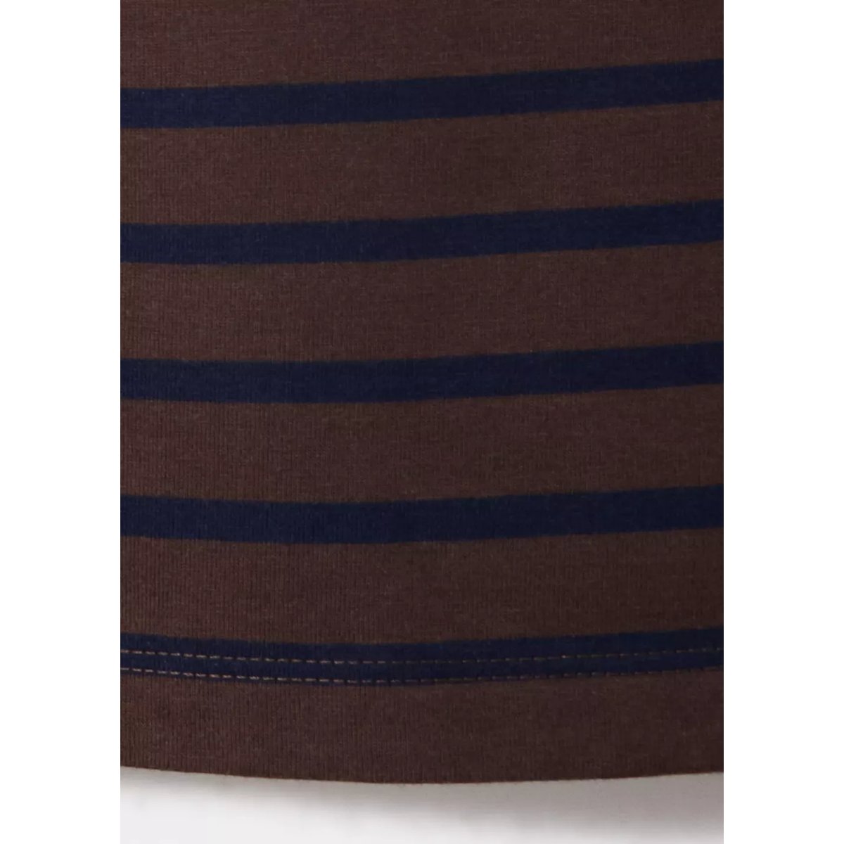 T-shirt 100 % coton rayures marron, MANGO TEEN