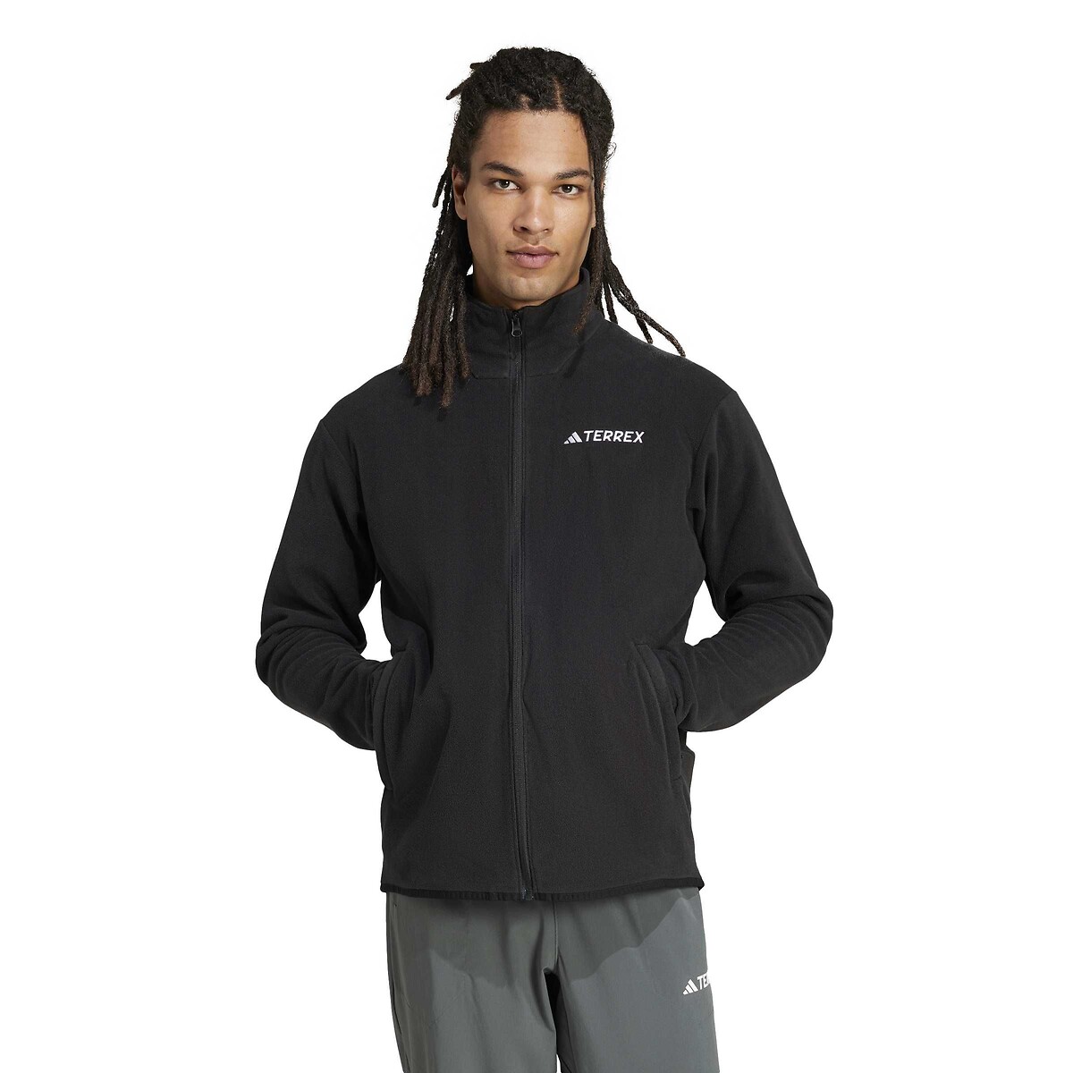 Veste polaire zippée noir, adidas Performance
