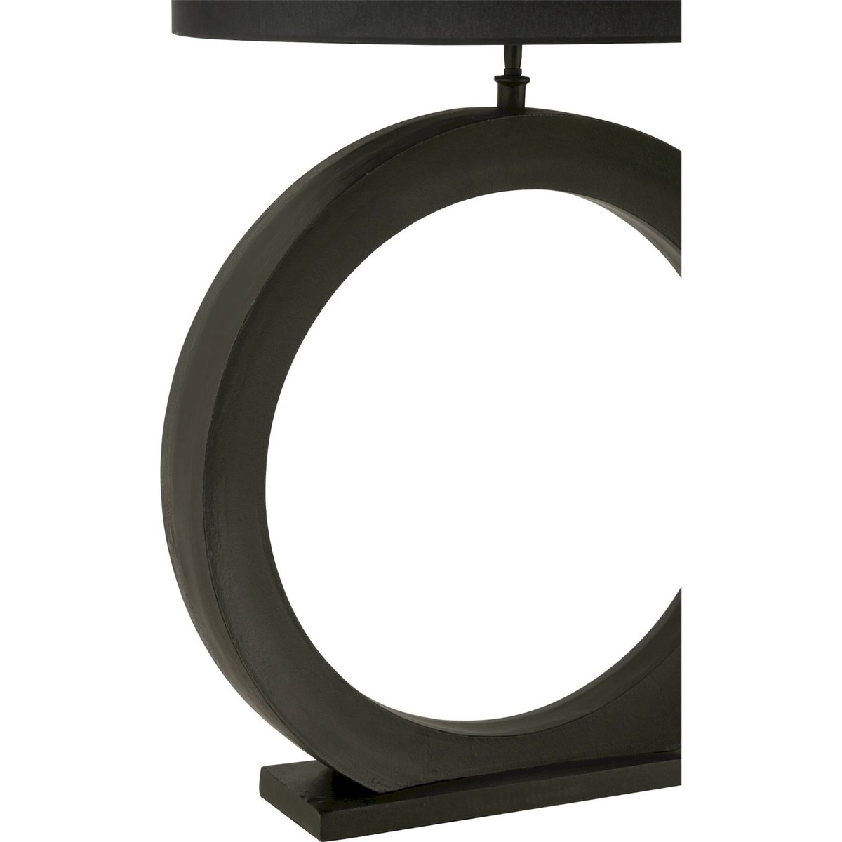 Lampe ronde en aluminium noir, RECOLLECTION