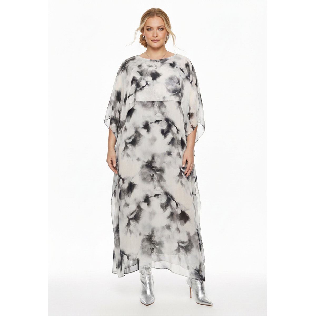 Robe avec manches longues écru, YOEK