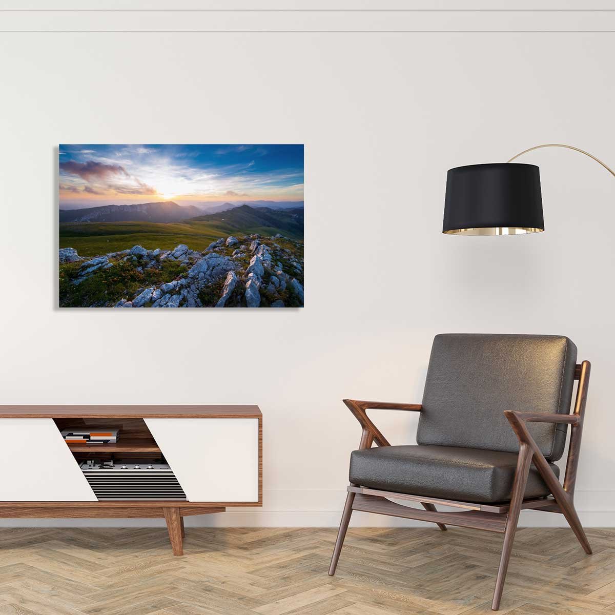 Tableau au sommet du mont chiran tableau alu dibond, HEXOA