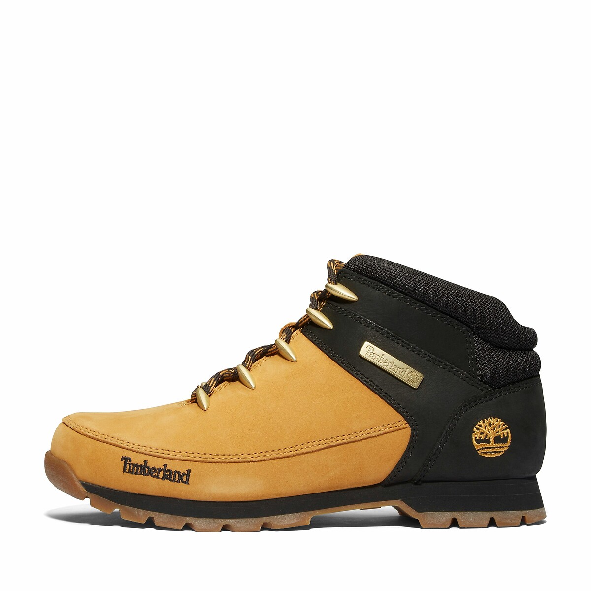 Euro Sprint Mid Lace Leather Ankle Boots camel/black, TIMBERLAND