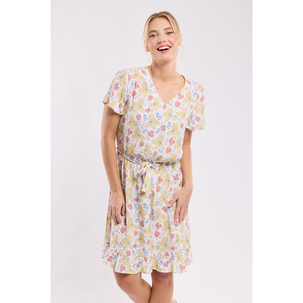 Robe à motifs en cupro FLEURS imprimé envol fleurs, ARMOR-LUX