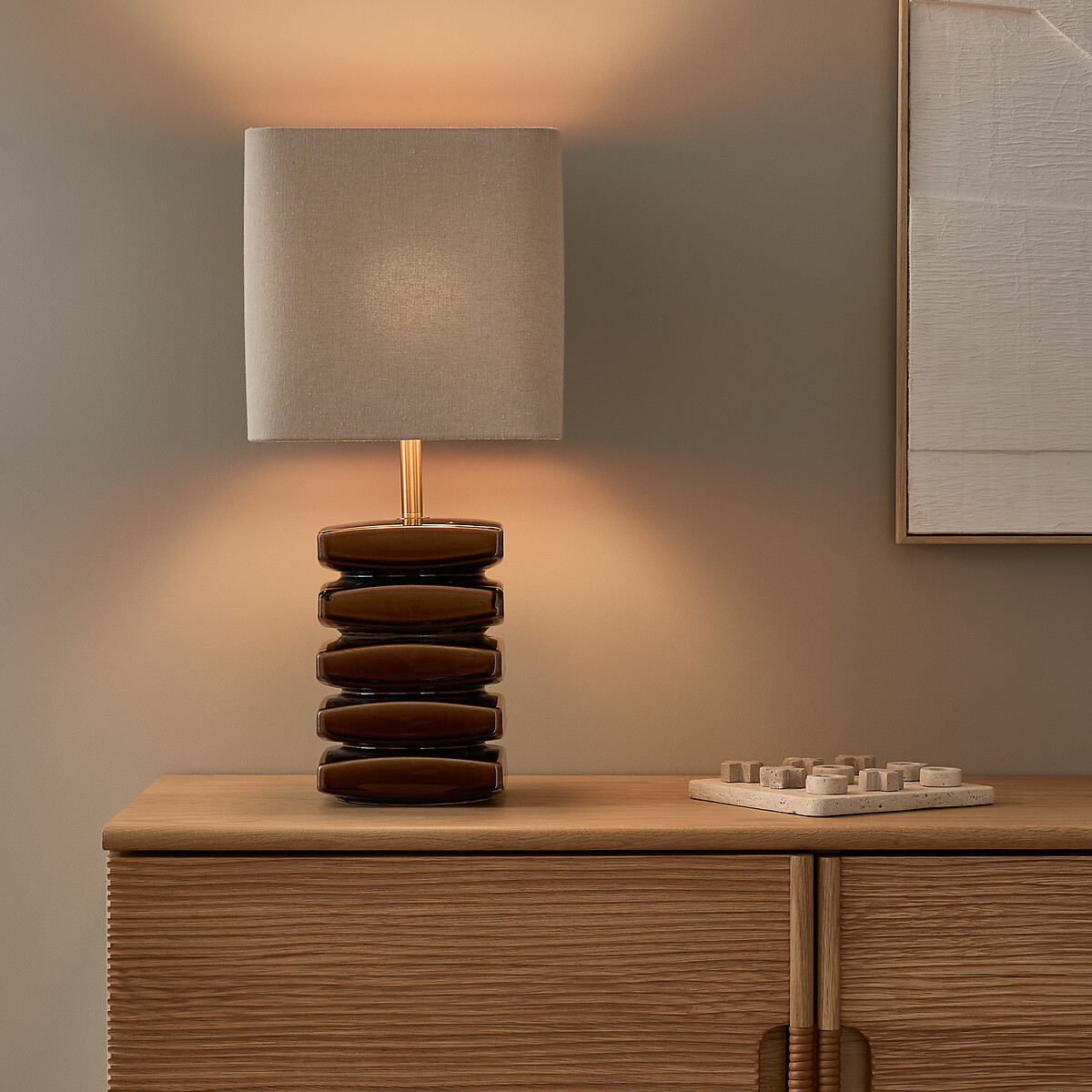 Lampe en céramique XL, PIETTATO brun, AM.PM