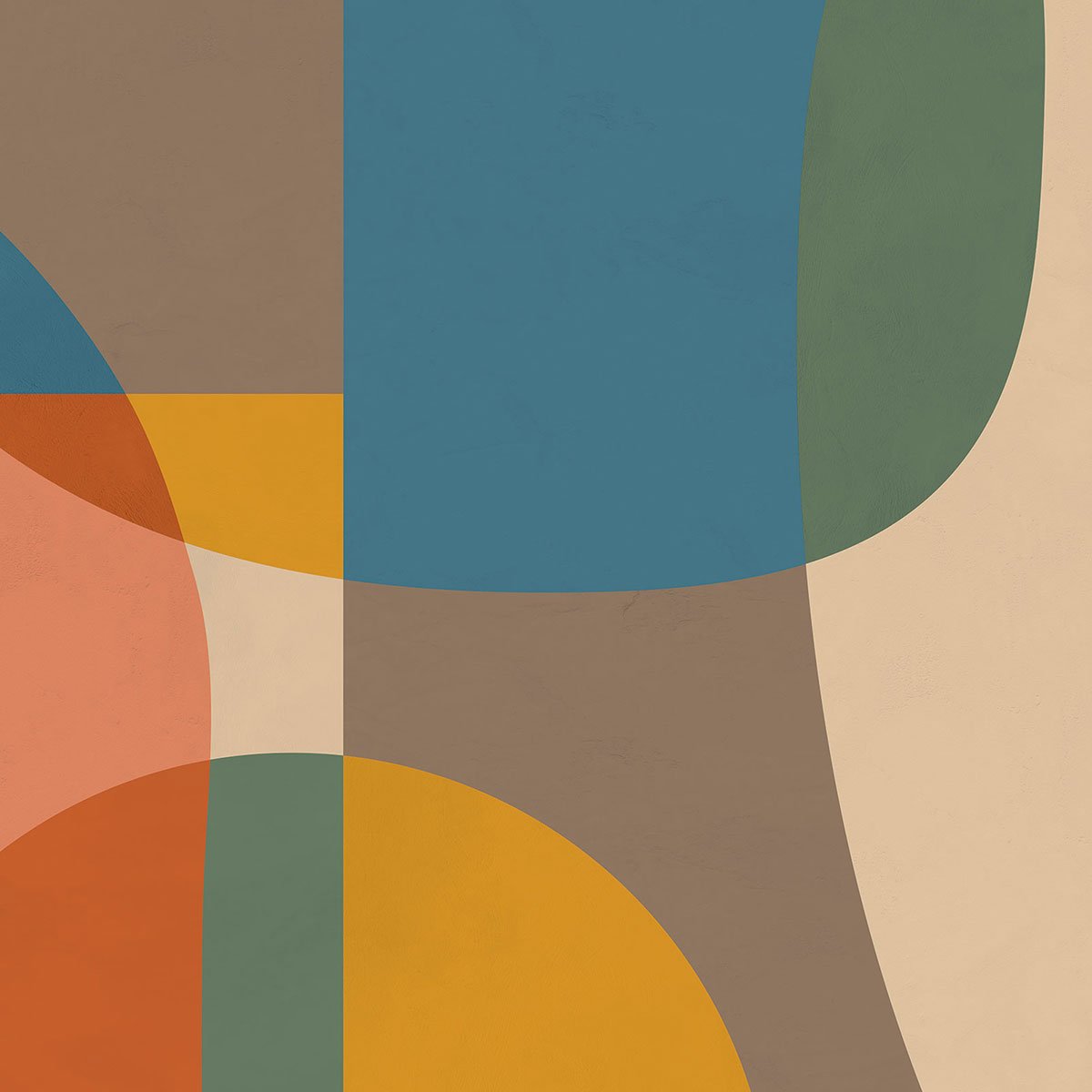 Papier peint circulos colores intissé, HEXOA
