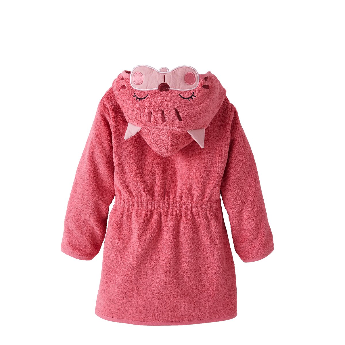Peignoir de bain Chat framboise, VERTBAUDET
