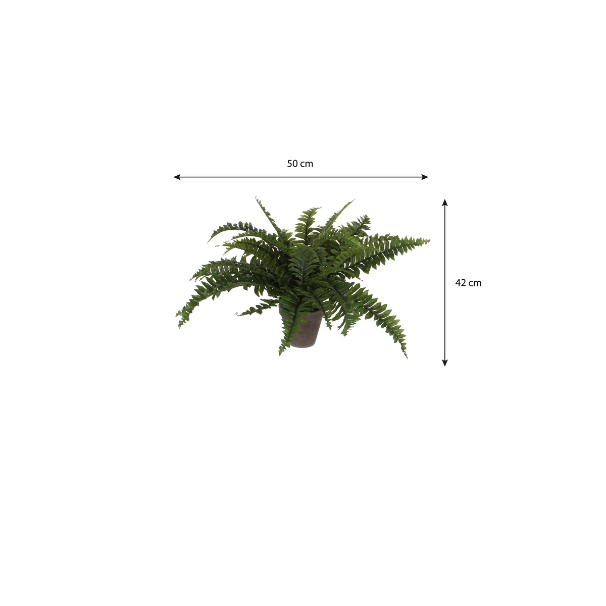 Plante artificielle BOSTON FERN vert, MICA DECORATIONS