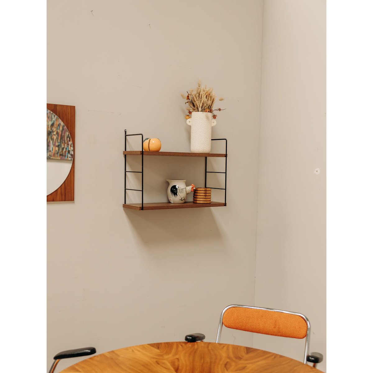 Étagère scandinave en bois et métal Isabelle N°290 - Bon état noir, DEBONGOUT
