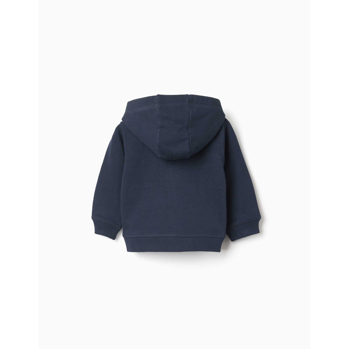 Sweat zippé avec broderie en bouclettes ZY bleu foncé, ZIPPY