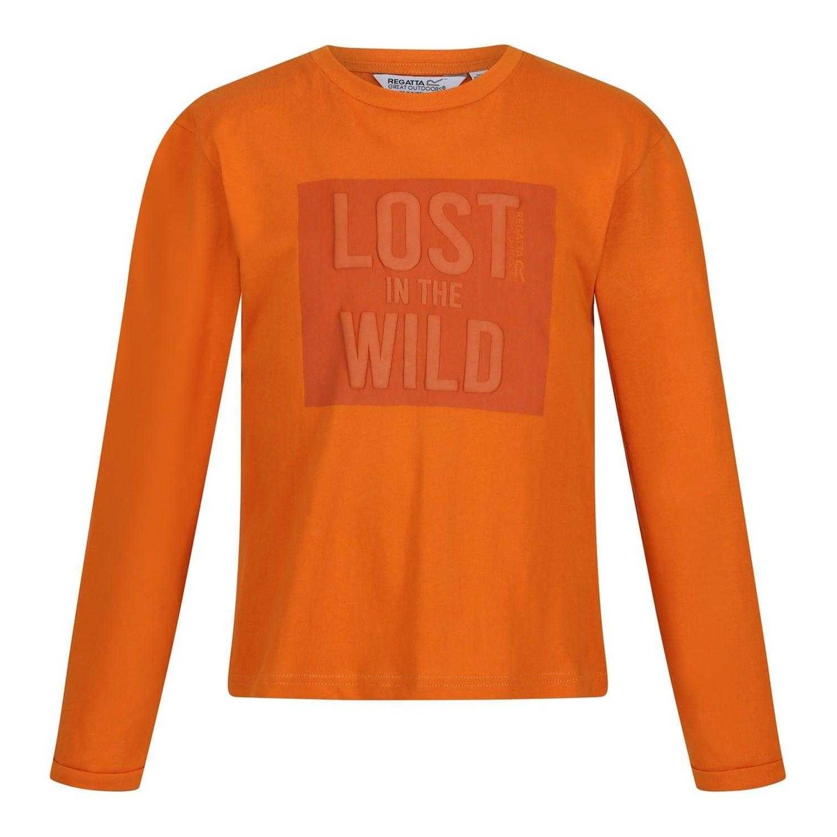 T-shirt manches longues motif/style imprimé graphique orange imprimé graphique, REGATTA