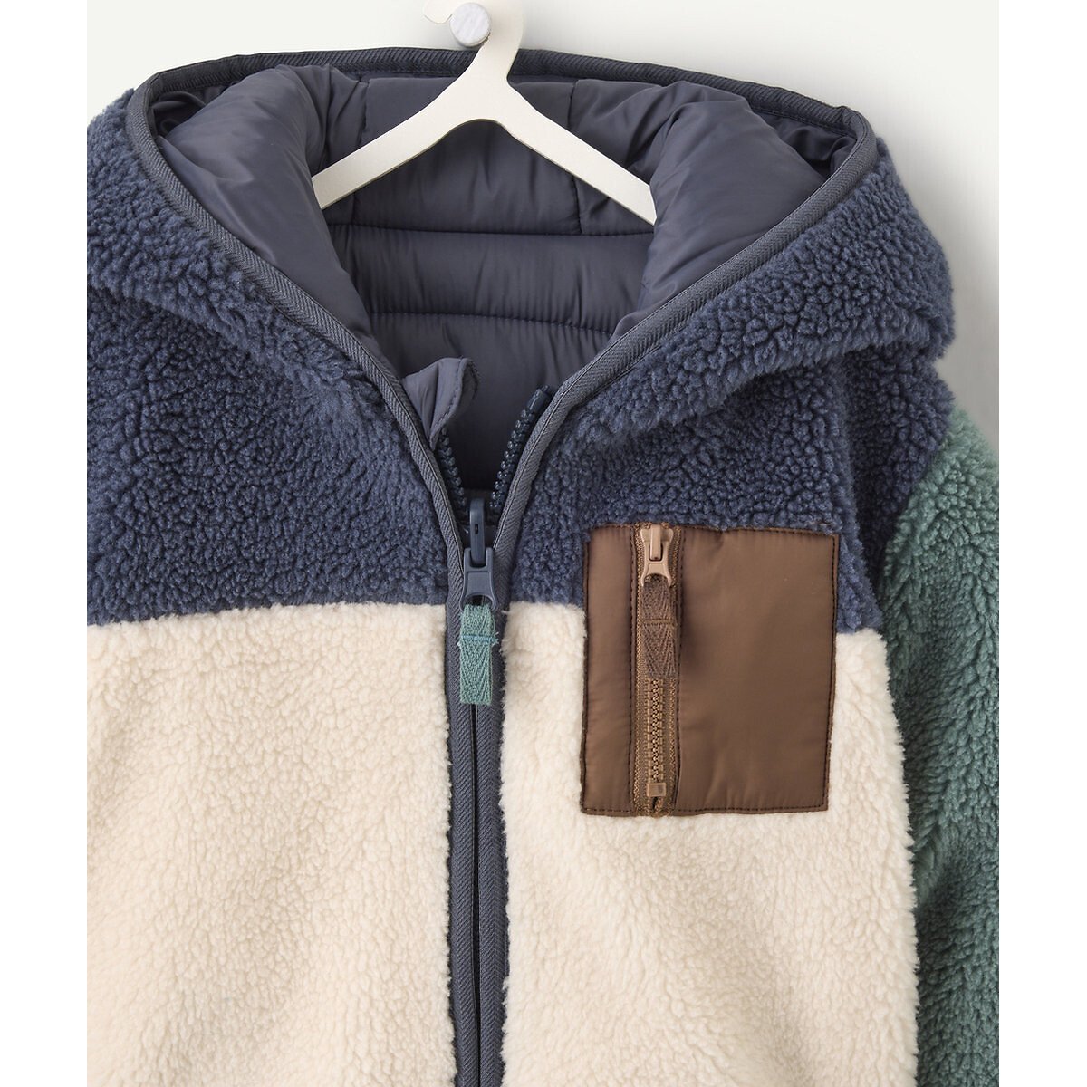 Blouson réversible à capuche bleu, TAPE A L'OEIL