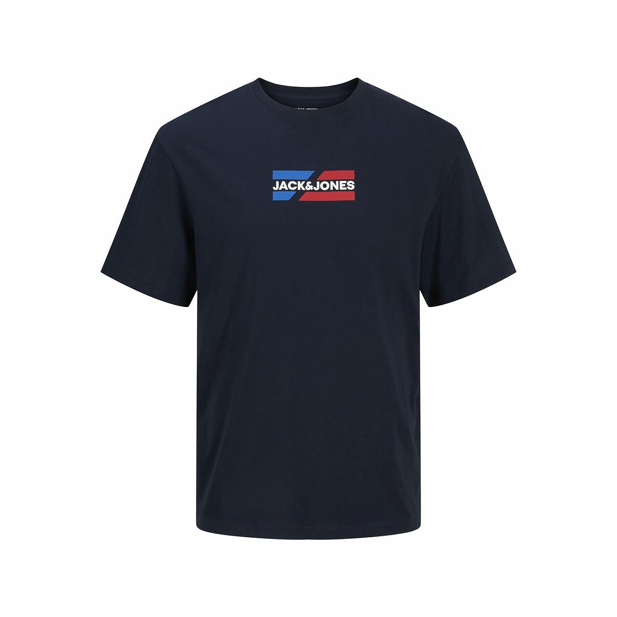 T-shirt manches courtes bleu marine, JACK & JONES