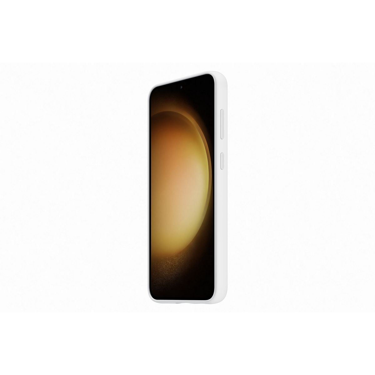 Coque S23+ Silicone avec laniere Blanc blanc, SAMSUNG