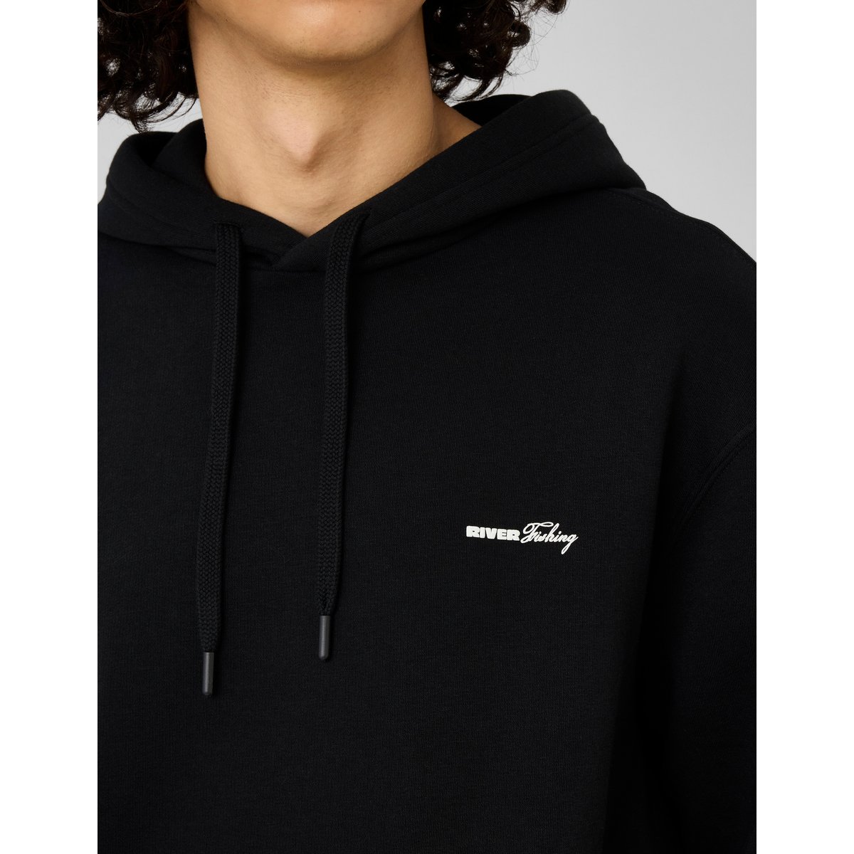 Sweat imprimé devant/dos noir, BZB