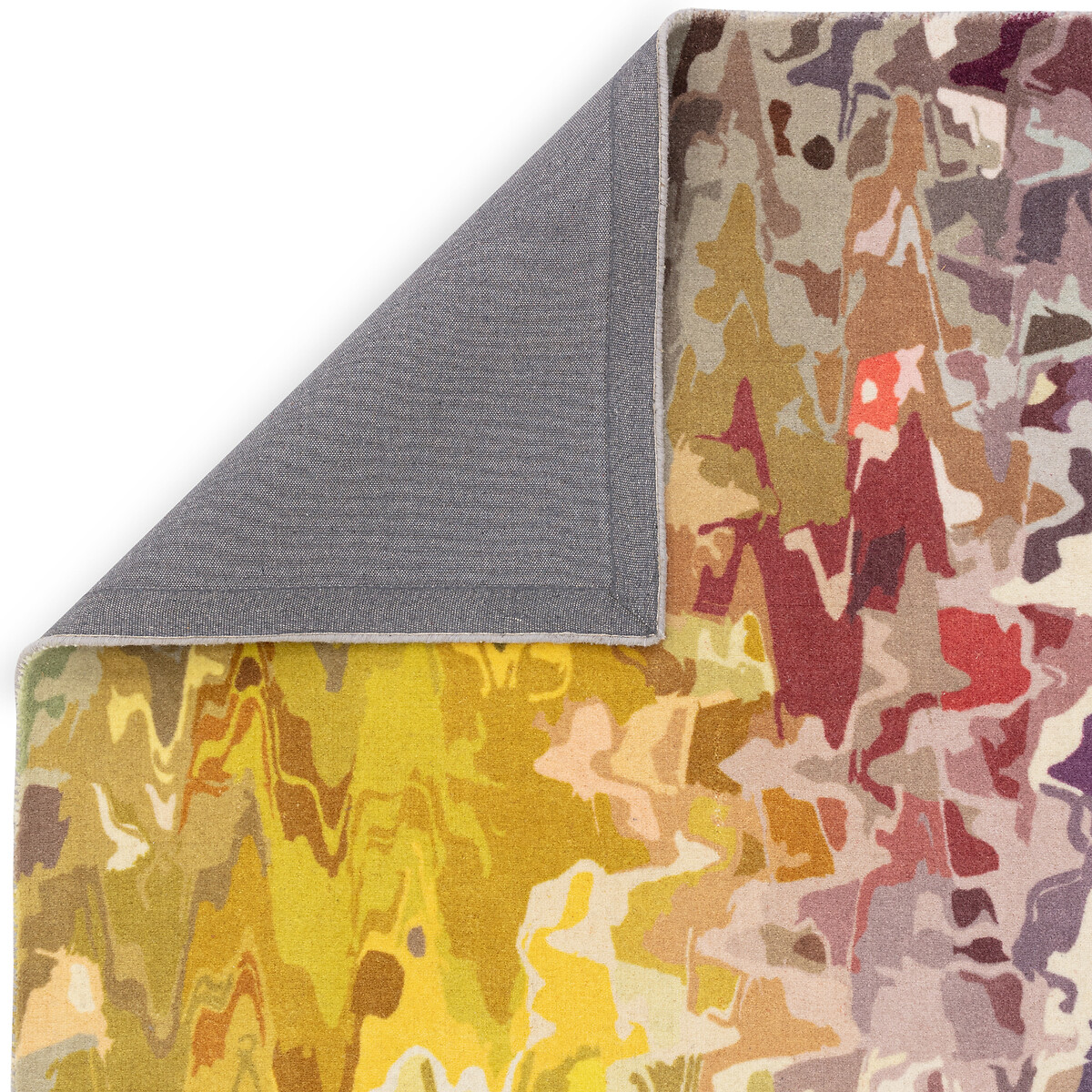 Watercolour Effect Stipple Rug in 100% Wool multi-coloured, SO'HOME