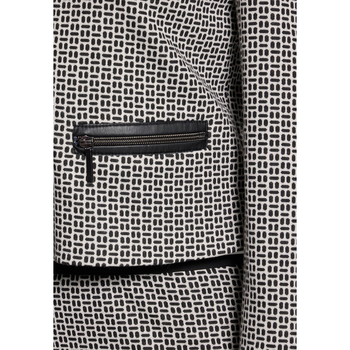 Veste blazer à manches longues blanc/noir, BETTY BARCLAY