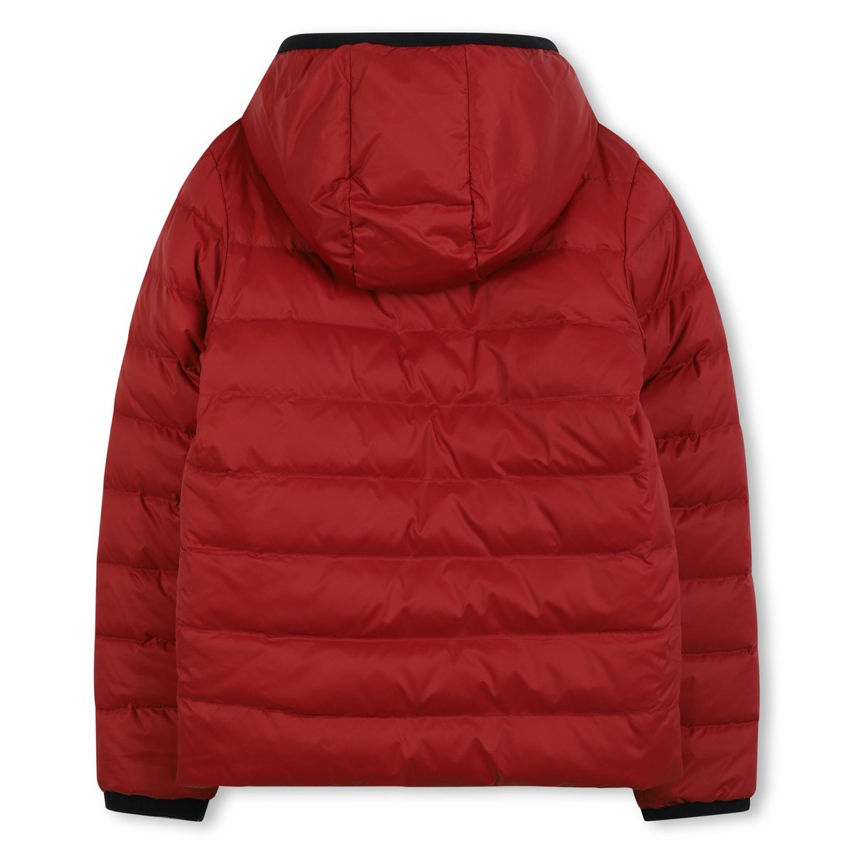 Chemise en duvet réversible avec capuche grenade, BOSS KIDSWEAR