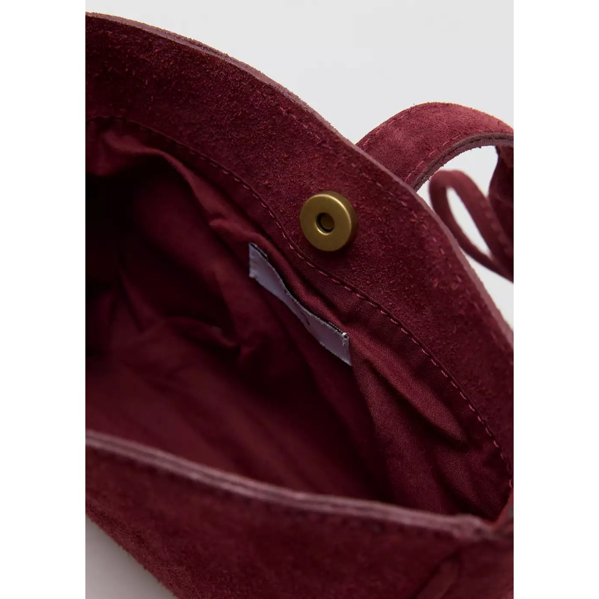 Mini sac en cuir avec motif floral grenat, MANGO KIDS