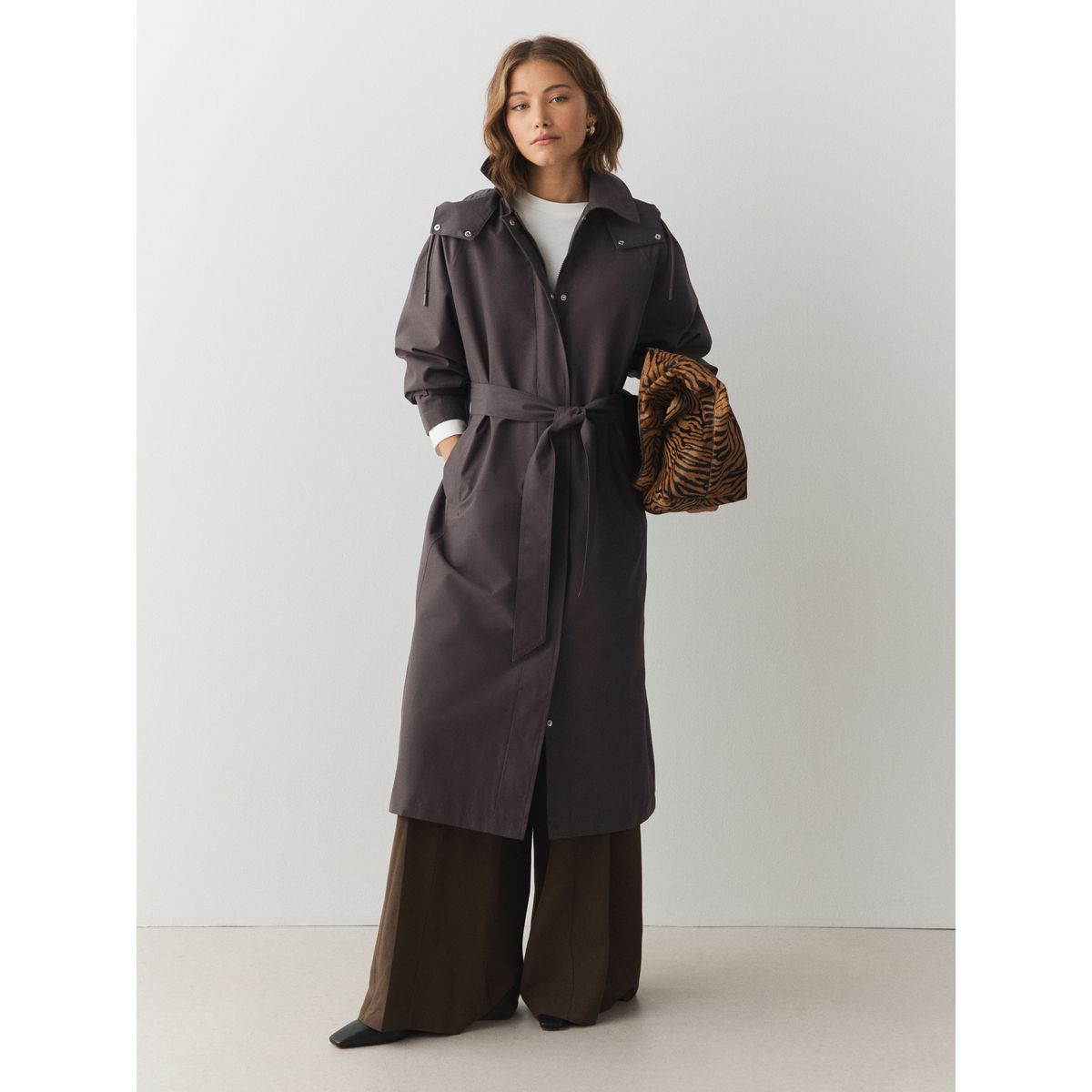 Trench imperméable marron moka, NEXT