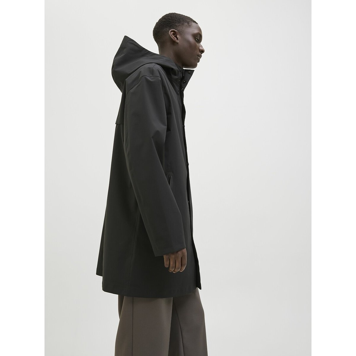 Parka à capuche noir, JACK & JONES