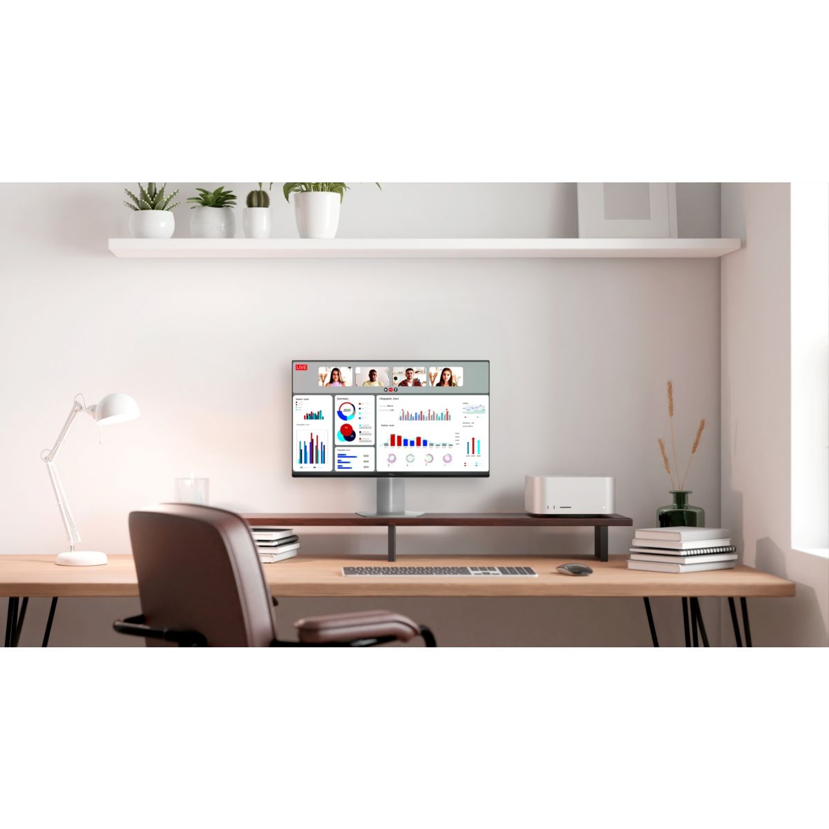 Ecran PC Gamer 24G54 24" Full HD 100Hz VA MiniLED HDR 400 HDMI 2.1 couleur unique, TCL