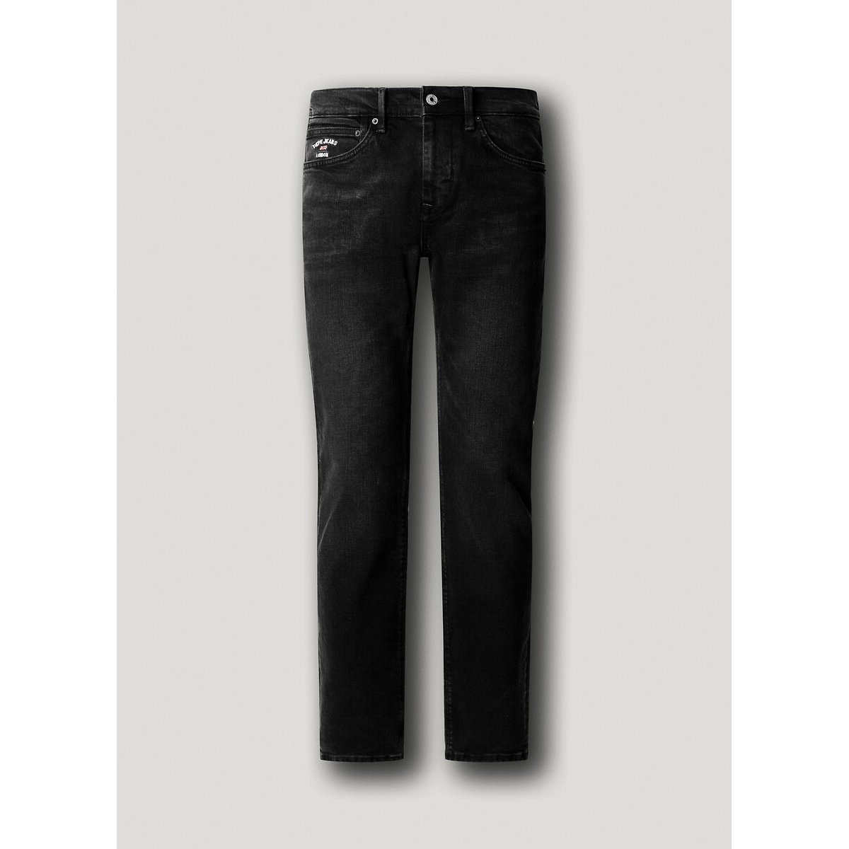 Slim-Fit-Jeans HATCH black stone washed, PEPE JEANS