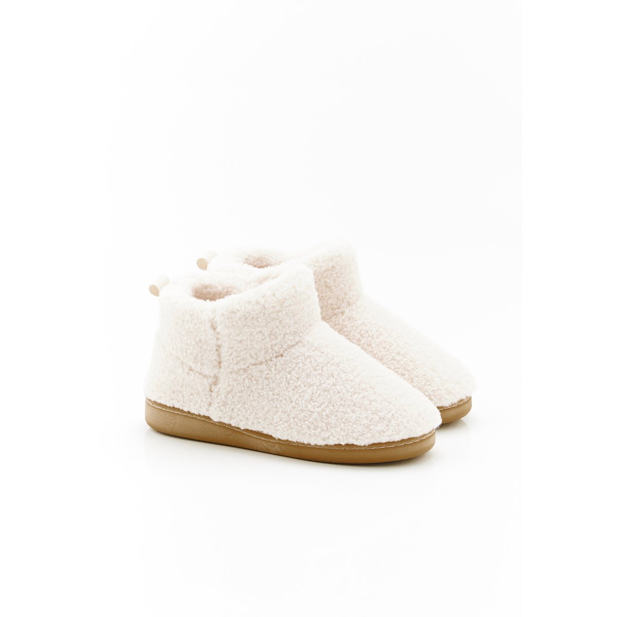Chaussons montants Thermolactyl blanc cassé, DAMART