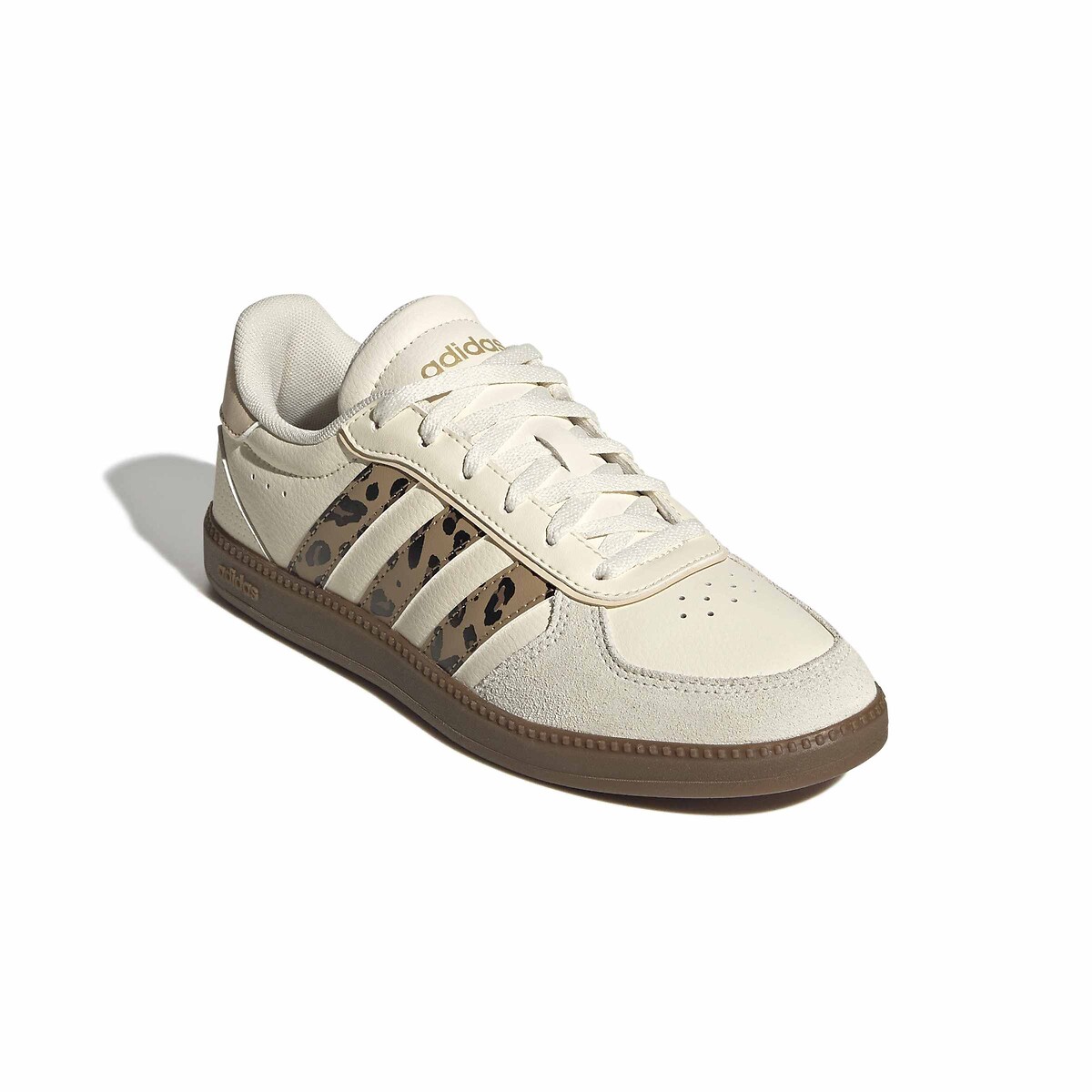 BREAKNET SLEEK leren sneakers beige/luipaardprint, ADIDAS SPORTSWEAR
