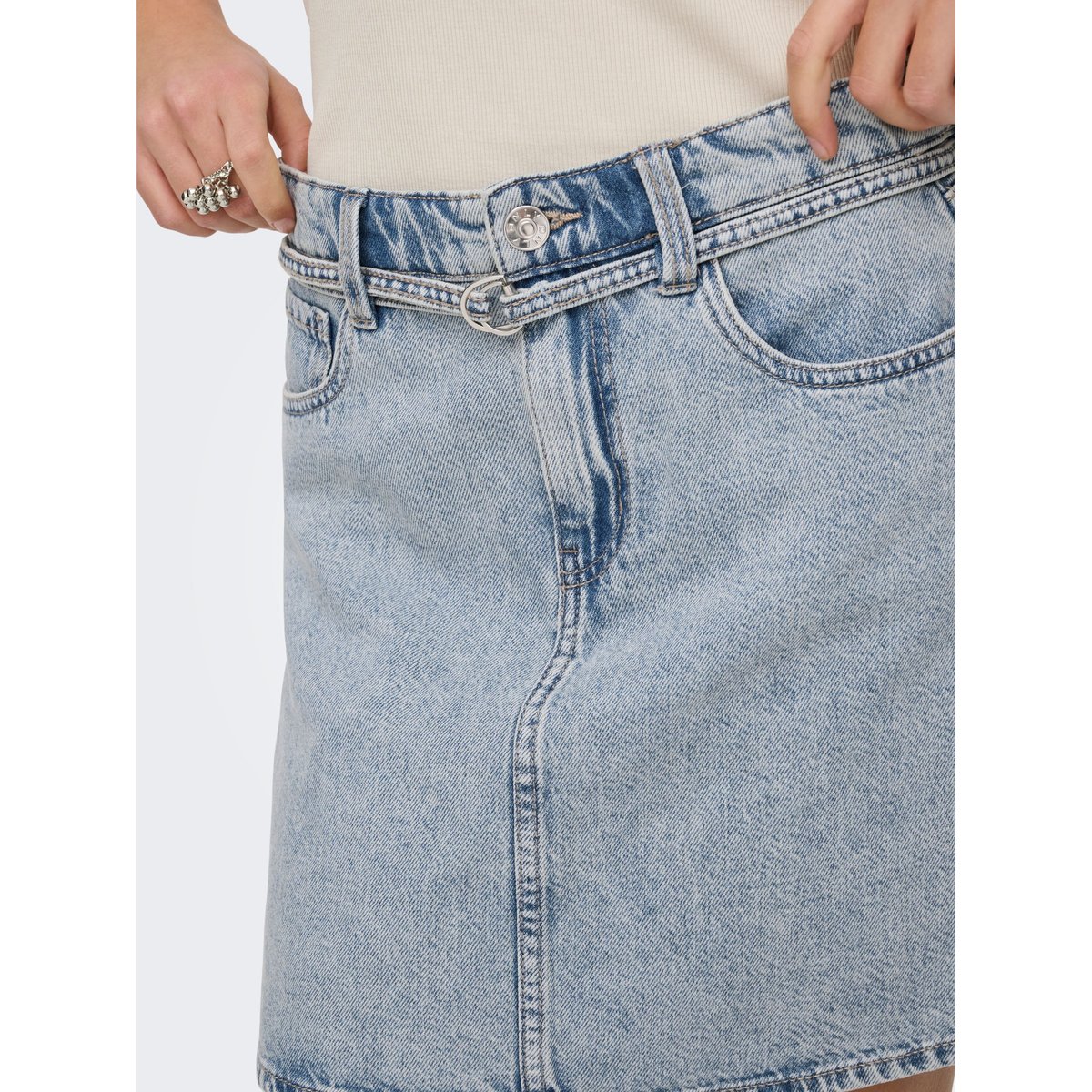 Jupe En Denim light blue denim, ONLY