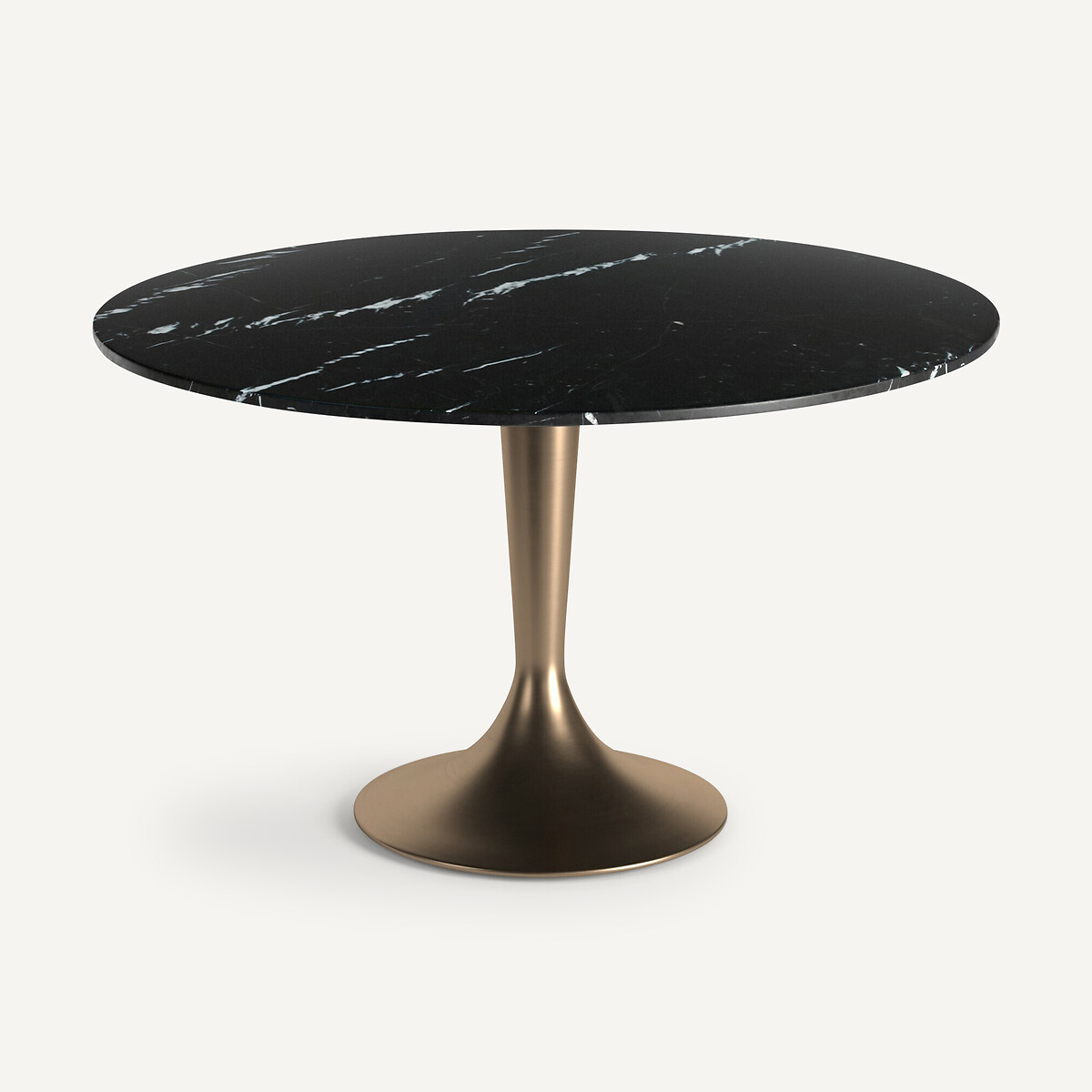 Tirondo Marble Table Top, Diameter 120cm black marble, AM.PM