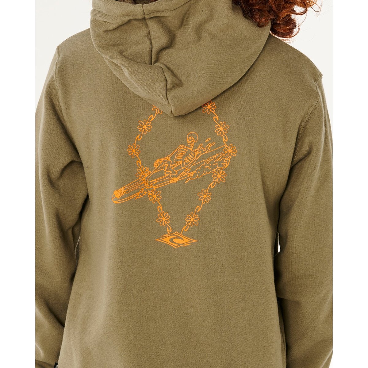 Sweat à capuche Eternal Shred Art garçon vert surplus, RIP CURL