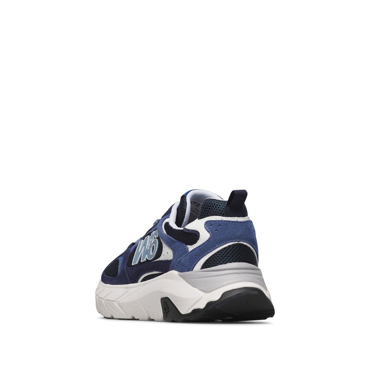 Sneakers en daim et tissu technique MARK-M. marine-, W6YZ
