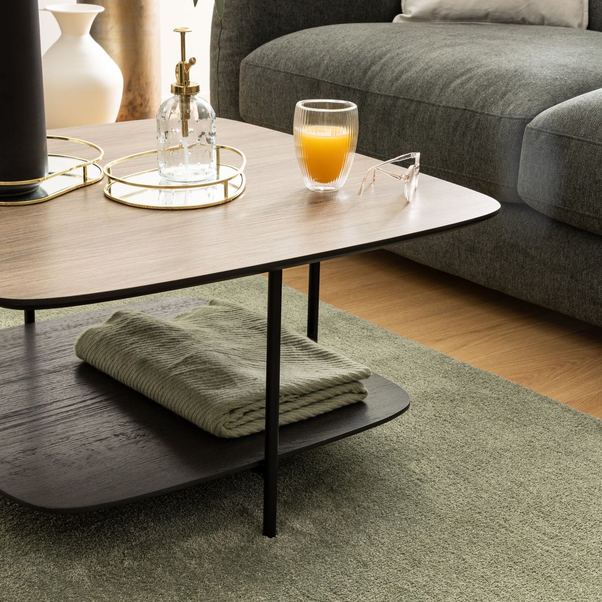 Table basse HODIA noir, ATMOSPHERA
