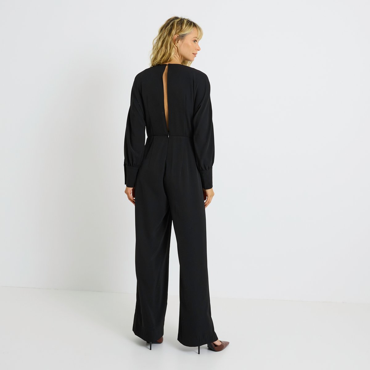 Combinaison chic fluide noir, GRAIN DE MALICE