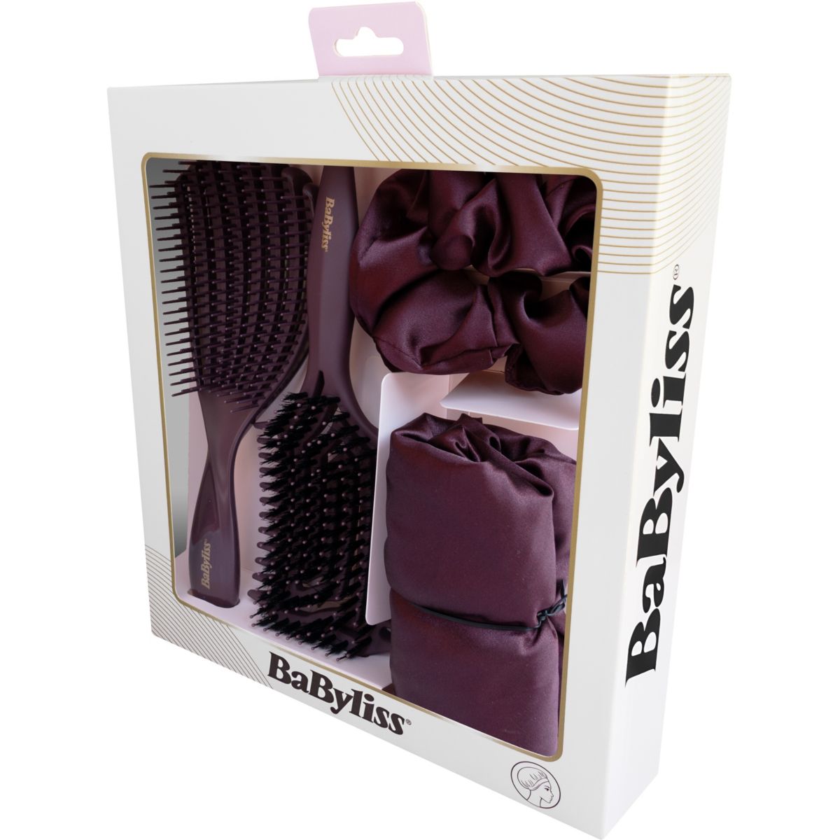 KIT coiffure brosses x2 + chouchous + bonnet couleur unique, BABYLISS