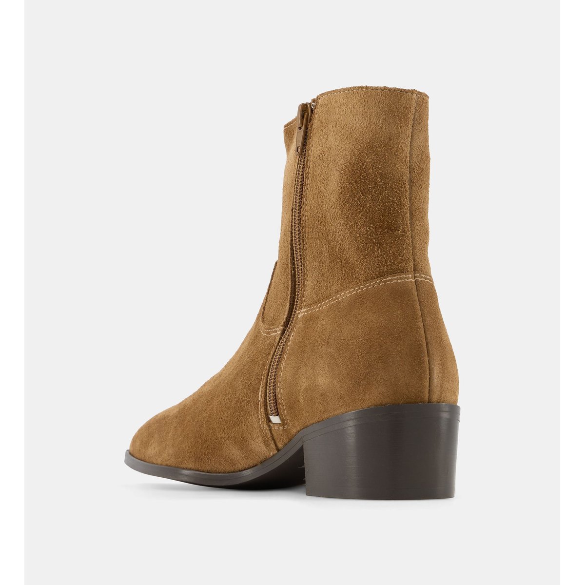 Bottines camarguaises carole cuir velours camel, GALERIES LAFAYETTE