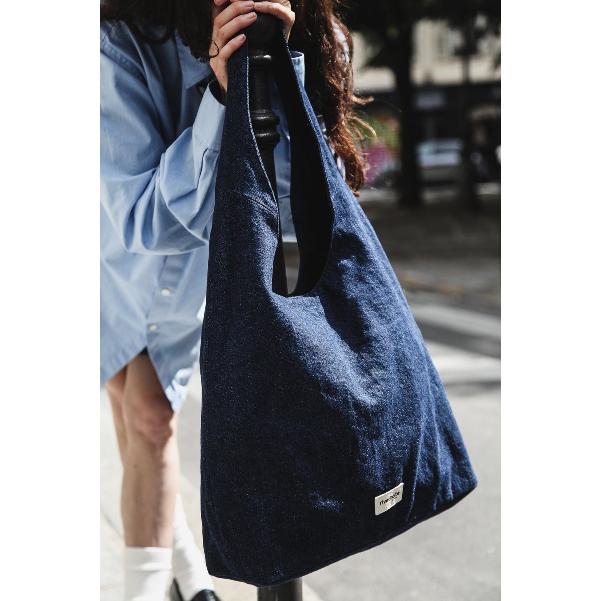 Sac seau denim RICHELIEU denim brut, RIVEDROITE