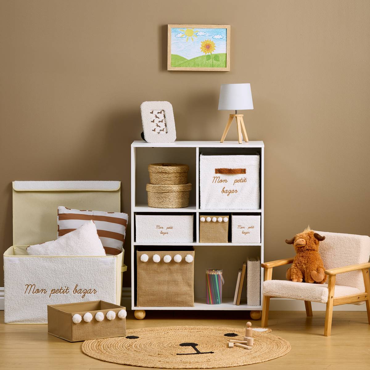 Meuble de rangement 5 cases pour enfant MIX'N MODUL blanc, ATMOSPHERA FOR KIDS