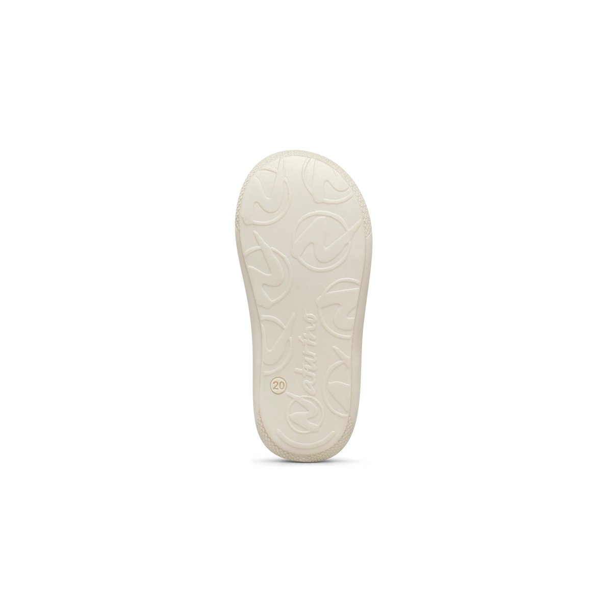 Chaussures premiers pas en tissu pailleté SOSSI platine, NATURINO