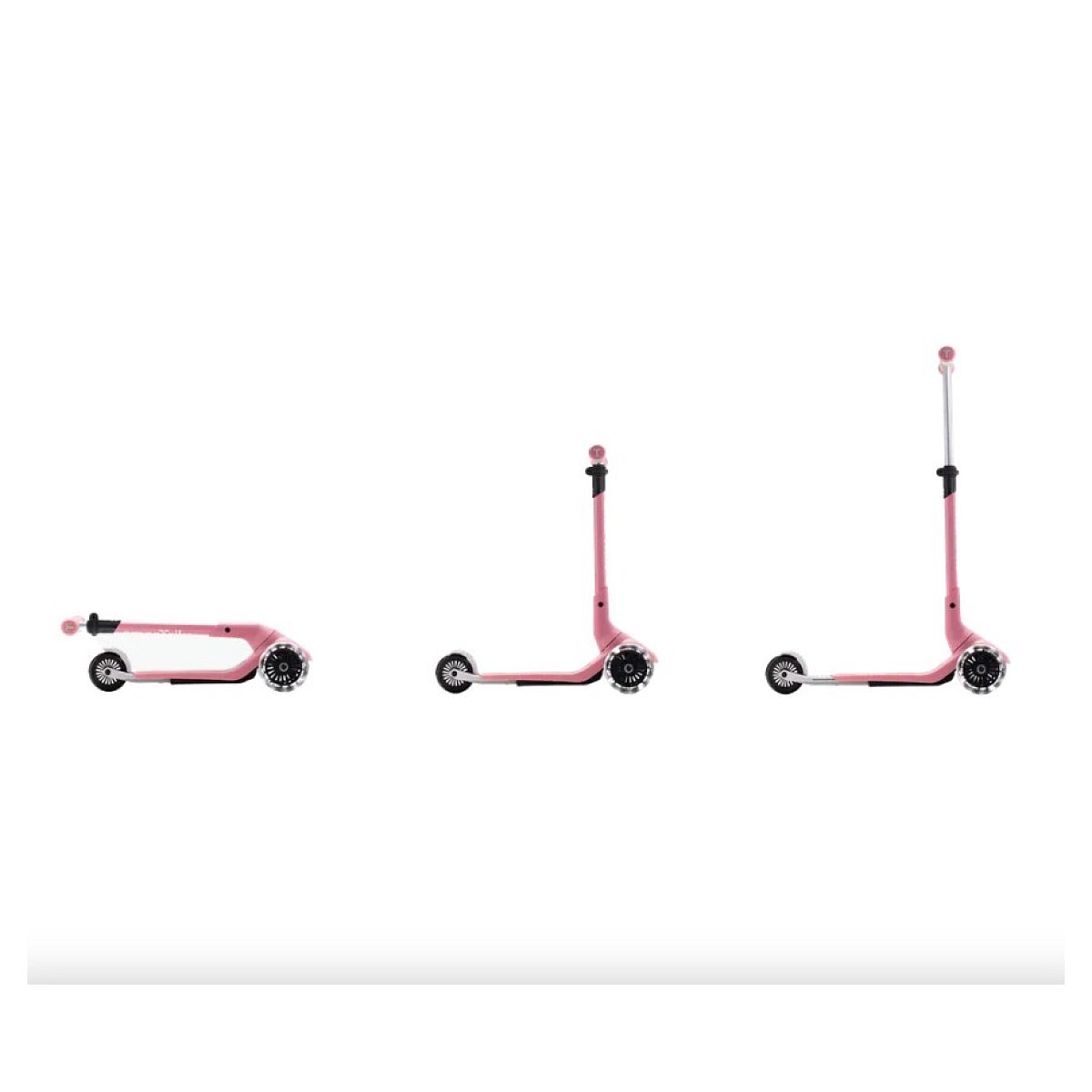 Trottinette 3 Roues Xtend Mini+ - Rose couleur unique, SMARTRIKE