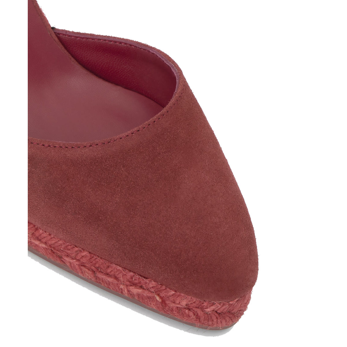 Espadrilles compensées à lacets JOYCE marron foncé, CASTANER