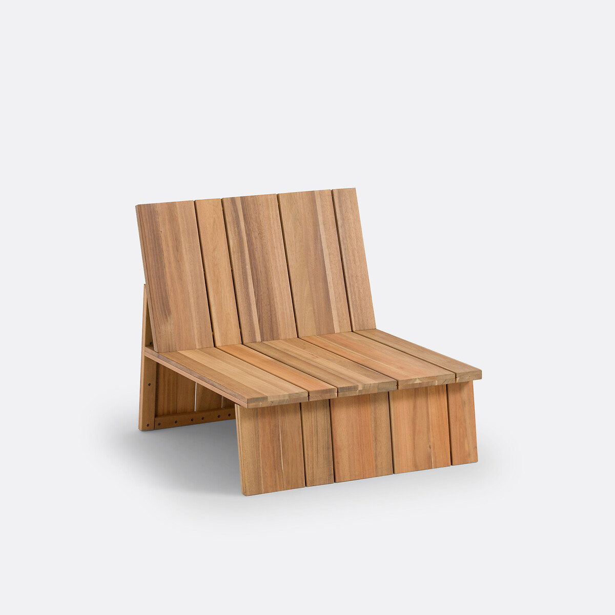Fauteuil de jardin, acacia, Brut acacia, LA REDOUTE INTERIEURS