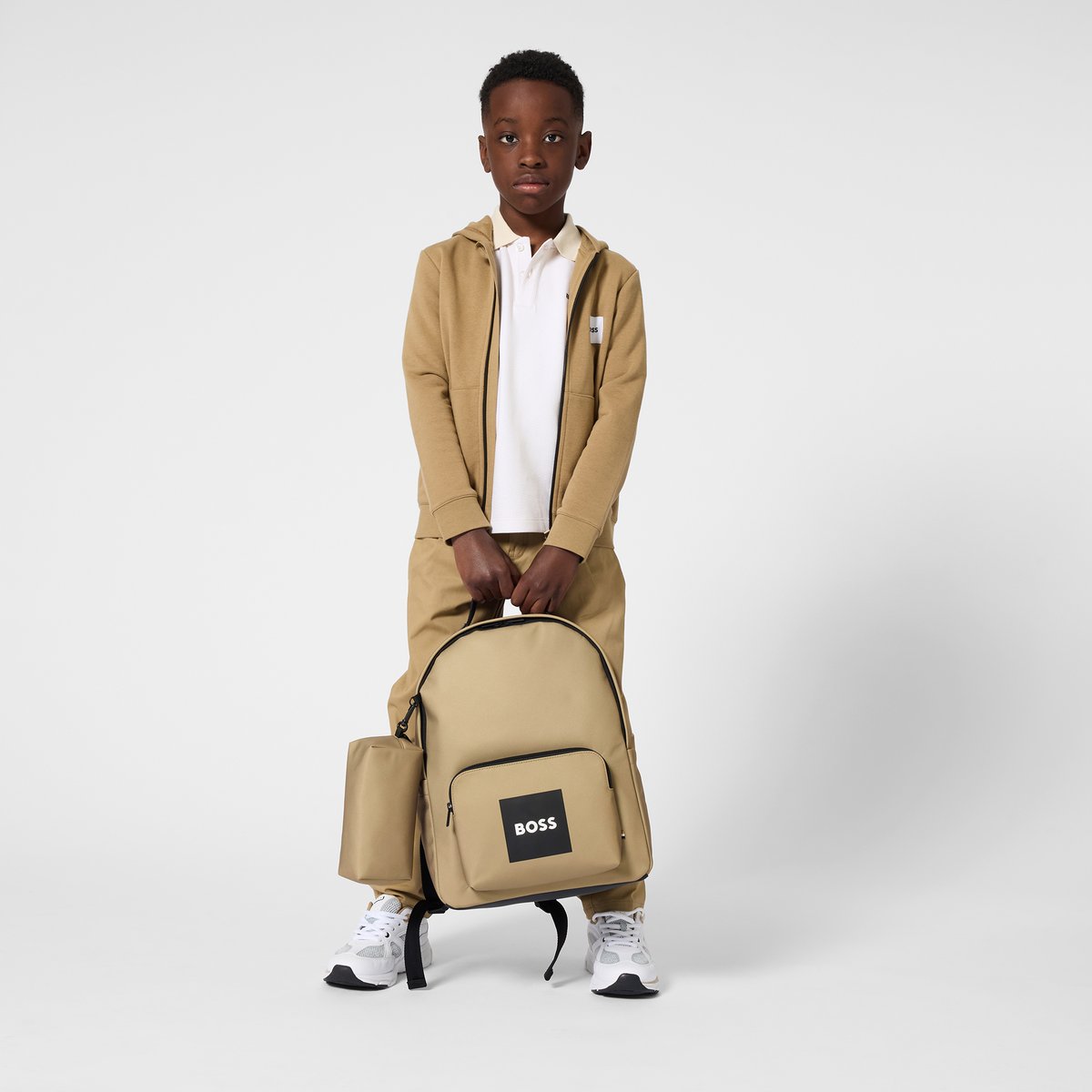 Pantalon chino dark taupe, BOSS KIDSWEAR