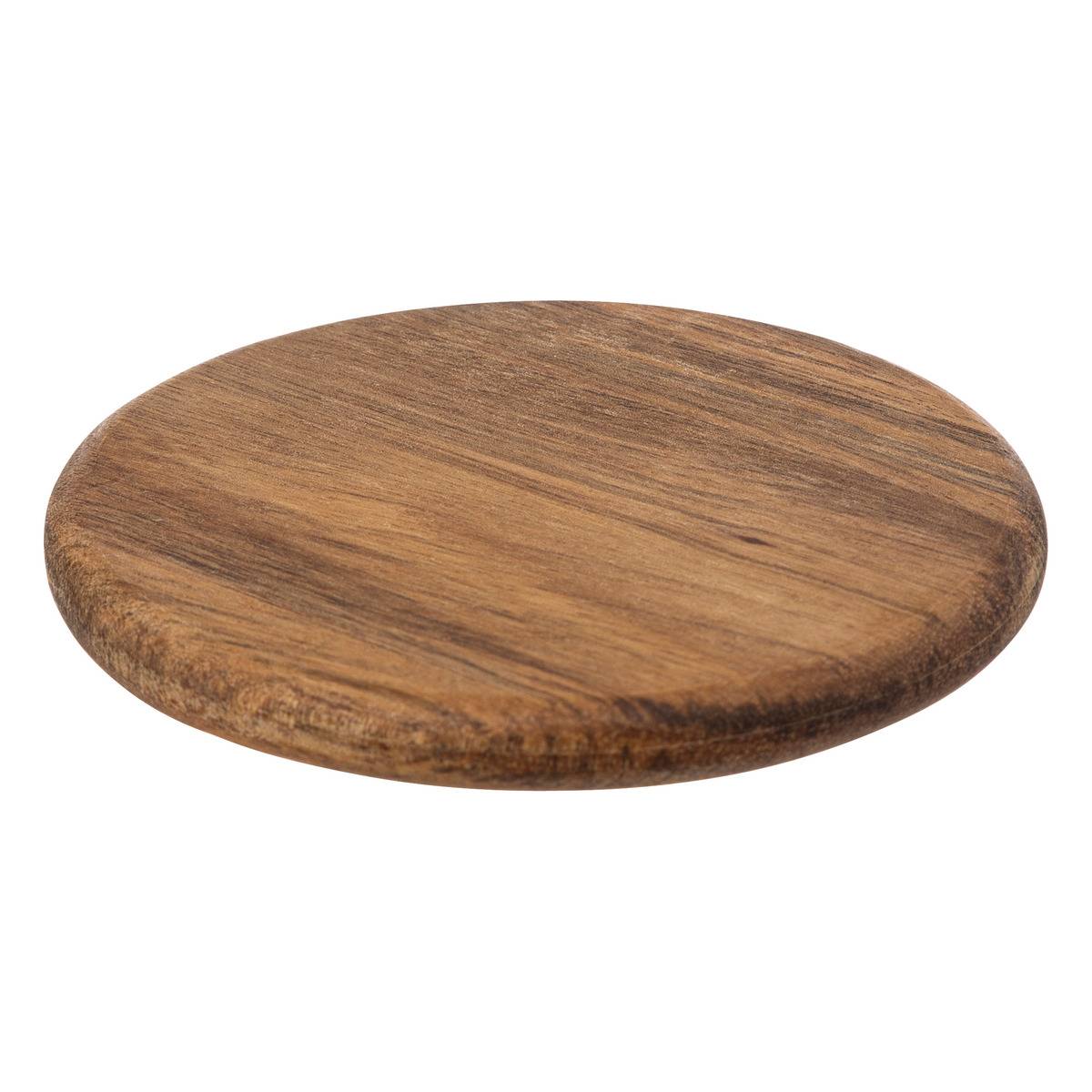 Lot de 6 dessous de verre en acacia MINA marron, SECRET DE GOURMET