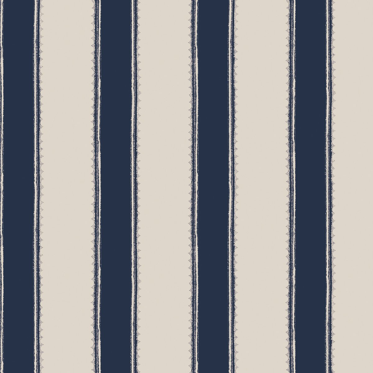 Papier peint Rayures élégantes Denwick bleu, écru, LAURA ASHLEY