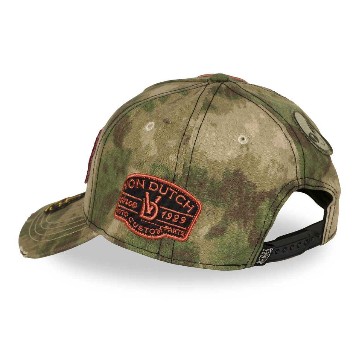 Casquette baseball KAMO vert/kaki/beige/noir, VON DUTCH